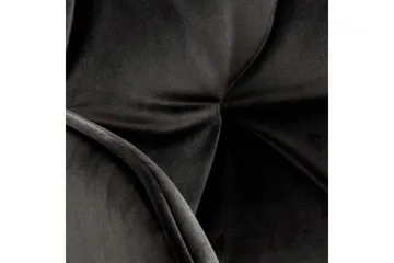 Karmstol Olze VIC-stoff - Brun/Matt Svart - Møbler - Stoler - Karmstol