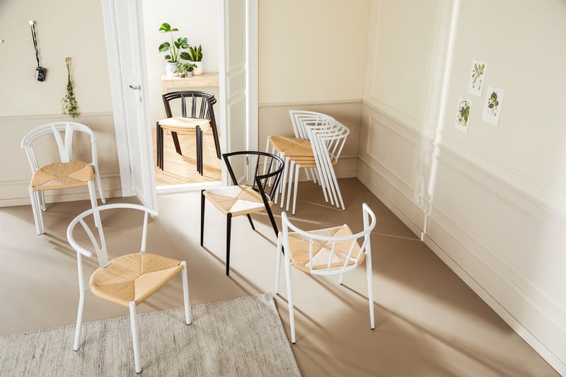 Kjøkkenstol Winston - Hvit - Møbler - Stoler - Karmstol