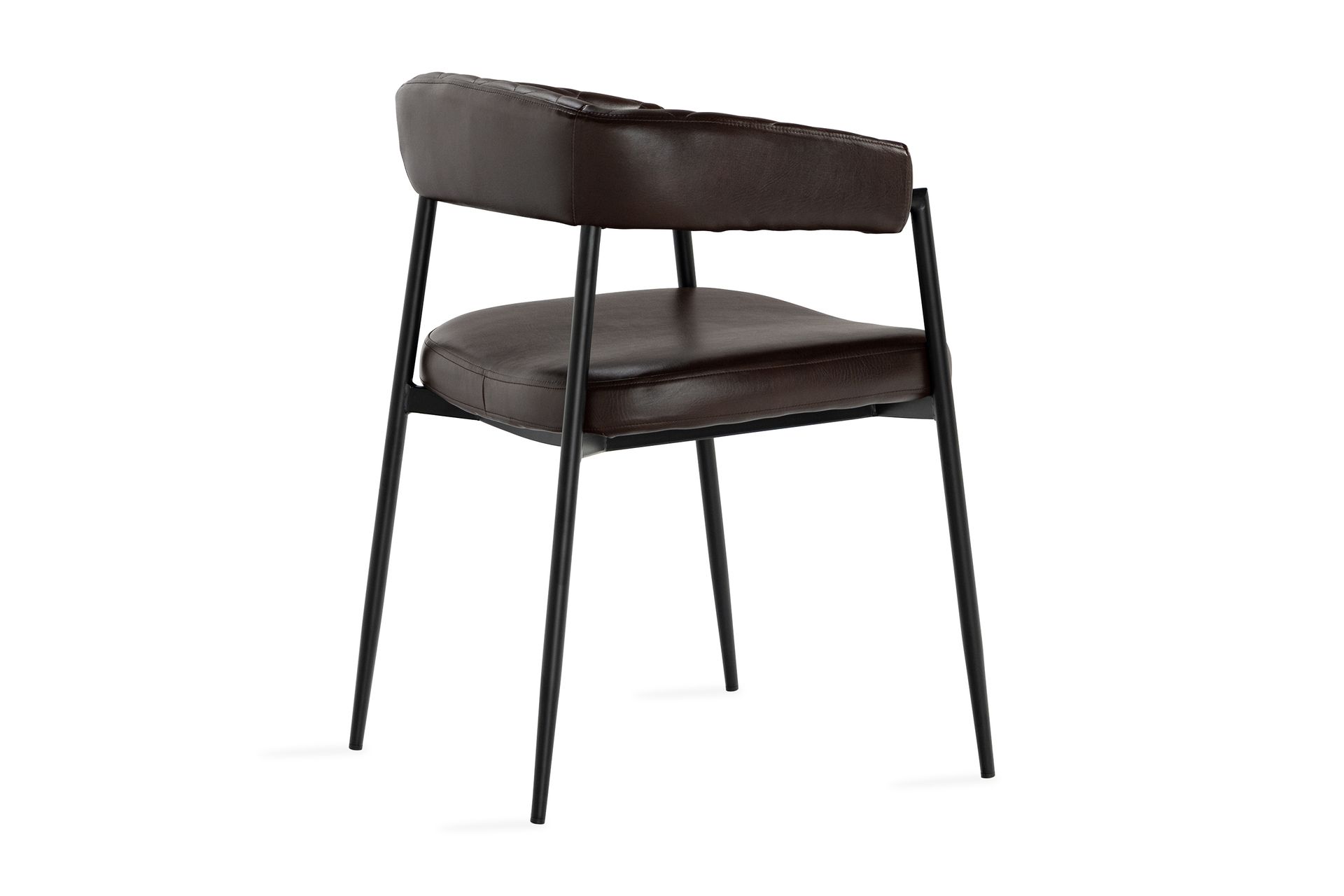 Spisestol Chuko - Mørkebrun - Møbler - Stoler - Karmstol