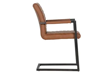 Vanco Spisestol Kunstlær - Konjakk - Møbler - Stoler - Karmstol