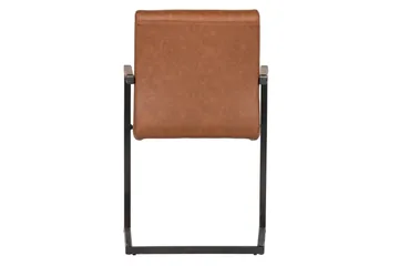 Vanco Spisestol Kunstlær - Konjakk - Møbler - Stoler - Karmstol