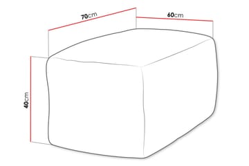 Katheryn Beanbag 60 cm - Grå - Møbler - Stoler - Sittesekk & sakkosekk