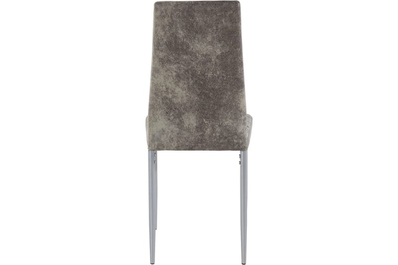 Kjøkkenstol Karia Microfiber 4-pk - Lysegrå - Spisestuestoler & kjøkkenstoler