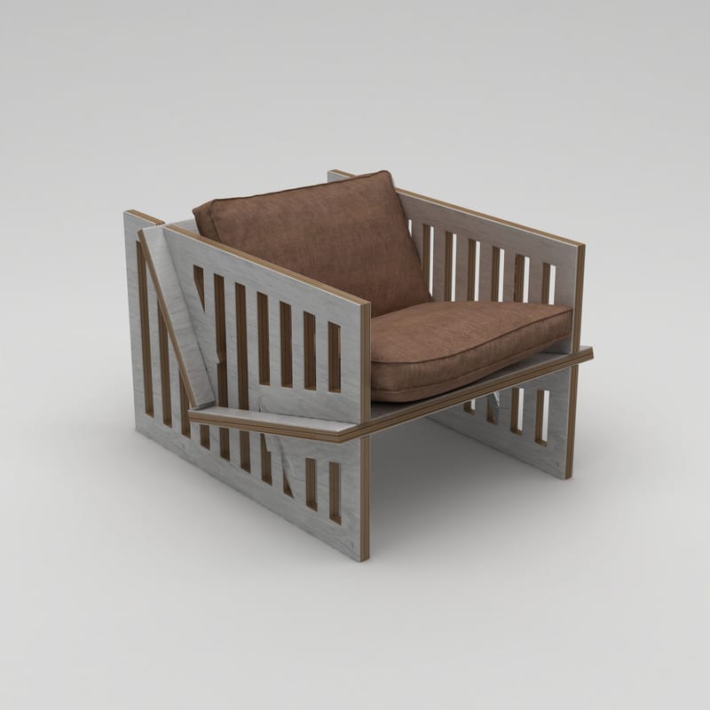 Kollumber Ørelappstol - Naturlig tre - Møbler - Stoler - Lenestoler