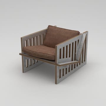 Kollumber Ørelappstol - Naturlig tre - Møbler - Stoler - Lenestoler