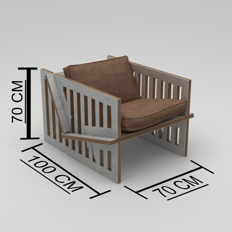 Kollumber Ørelappstol - Naturlig tre - Møbler - Stoler - Lenestoler