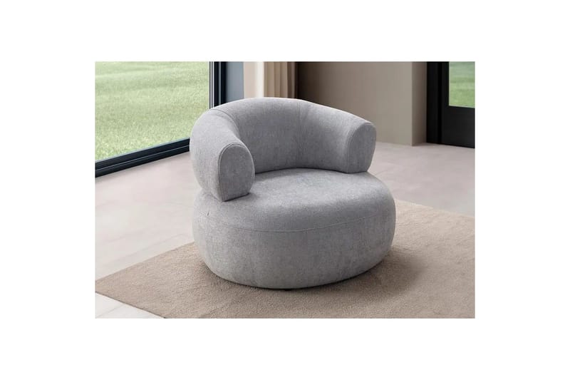 Kollumber Lenestol - Grå - Møbler - Stoler - Lenestoler