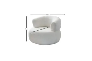 Kollumber Lenestol - Hvit - Møbler - Stoler - Lenestoler