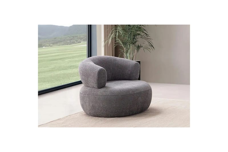 Kollumber Lenestol - Mørkgrå - Møbler - Stoler - Lenestoler