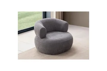 Kollumber Lenestol - Mørkgrå - Møbler - Stoler - Lenestoler