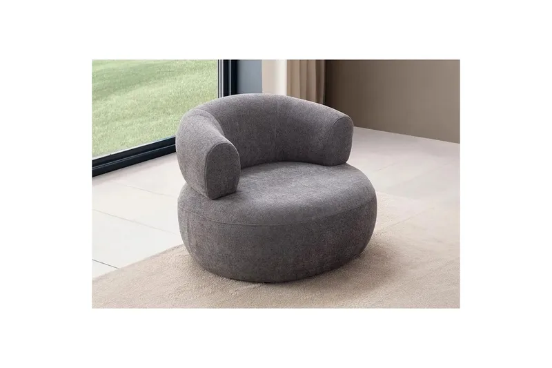 Kollumber Lenestol - Mørkgrå - Møbler - Stoler - Lenestoler