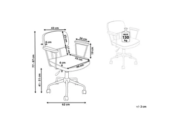 Kontorstol Algerita Grønn - Grønn - Møbler - Stoler - Kontorstol & skrivebordsstol