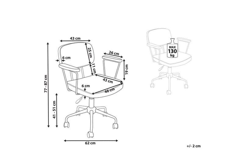 Kontorstol Algerita Grønn - Grønn - Møbler - Stoler - Kontorstol & skrivebordsstol