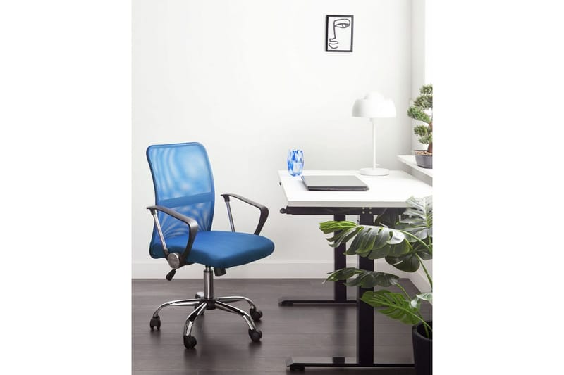 Kontorstol Best Blå/Sølv/Blå - Blå/Sølv/Blå - Møbler - Stoler - Kontorstol & skrivebordsstol