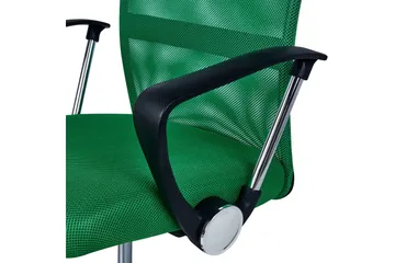 Kontorstol Best Grønn/sølv/svart - Grønn/sølv/svart - Møbler - Stoler - Kontorstol & skrivebordsstol