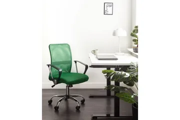 Kontorstol Best Grønn/sølv/svart - Grønn/sølv/svart - Møbler - Stoler - Kontorstol & skrivebordsstol