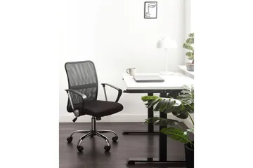 Kontorstol Best Svart/Sølv - Svart/Sølv - Møbler - Stoler - Kontorstol & skrivebordsstol