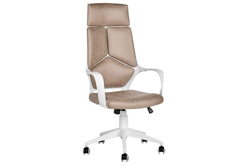 Kontorstol Delight Beige/hvit - Beige/hvit - Møbler - Stoler - Kontorstol & skrivebordsstol