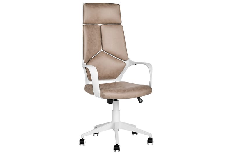 Kontorstol Delight Beige/hvit - Beige/hvit - Møbler - Stoler - Kontorstol & skrivebordsstol