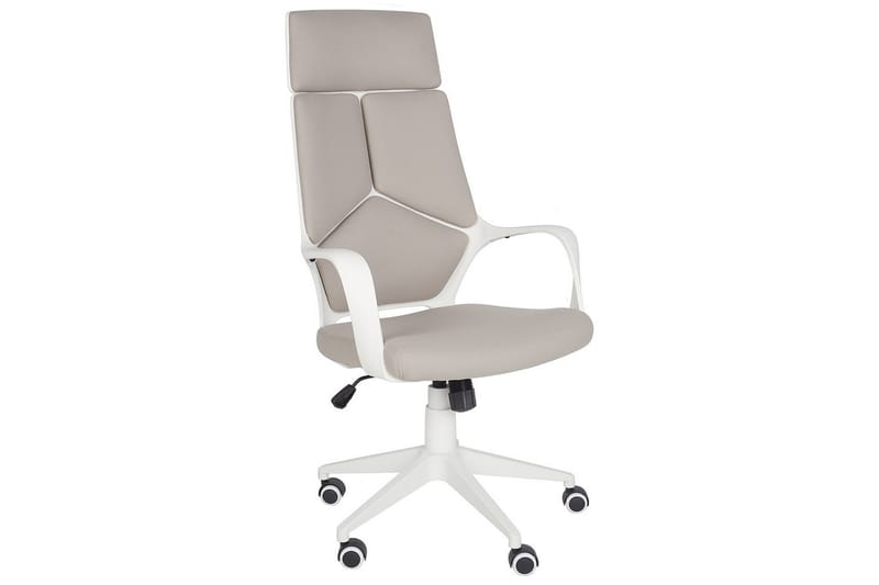 Kontorstol Delight Taupe/hvit - Taupe/hvit - Møbler - Stoler - Kontorstol & skrivebordsstol