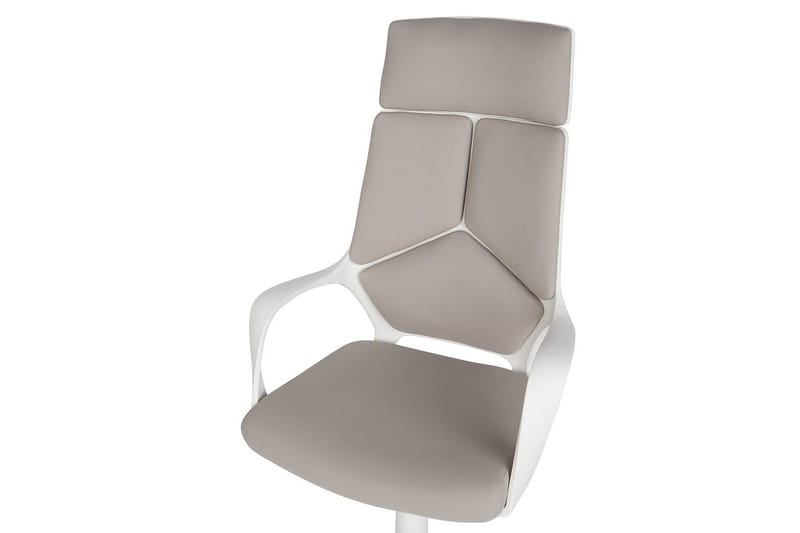 Kontorstol Delight Taupe/hvit - Taupe/hvit - Møbler - Stoler - Kontorstol & skrivebordsstol