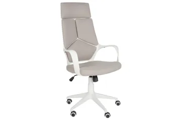 Kontorstol Delight Taupe/hvit - Taupe/hvit - Møbler - Stoler - Kontorstol & skrivebordsstol