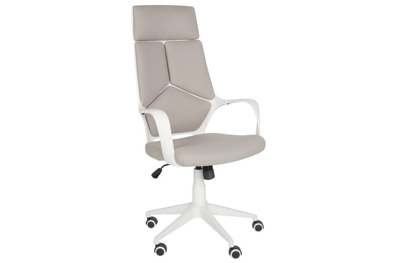 Kontorstol Delight Taupe/hvit - Taupe/hvit - Møbler - Stoler - Kontorstol & skrivebordsstol