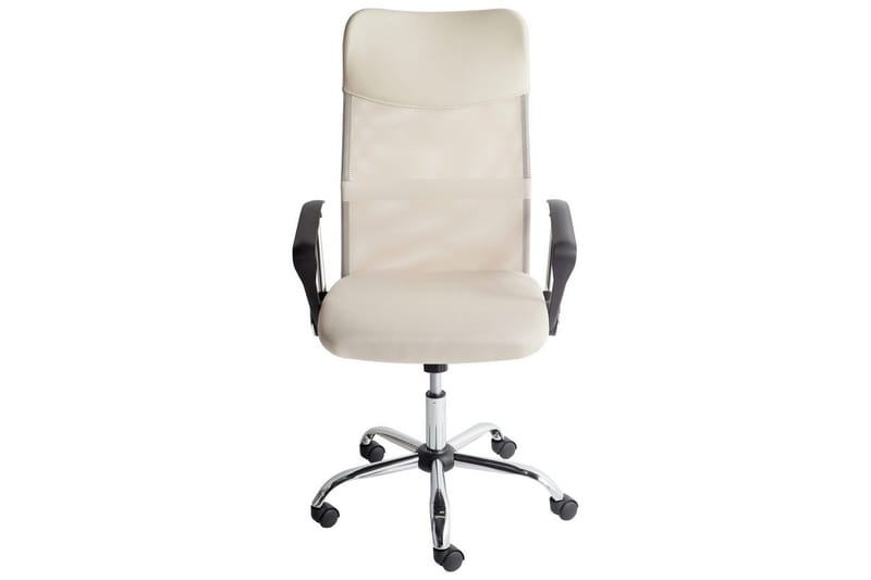 Kontorstol Design Beige/Svart/Sølv - Beige/Svart/Sølv - Møbler - Stoler - Kontorstol & skrivebordsstol