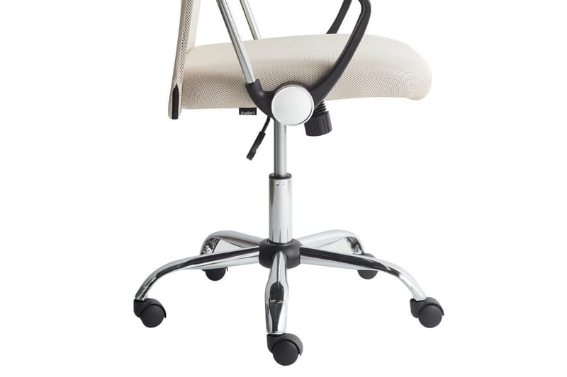 Kontorstol Design Beige/Svart/Sølv - Beige/Svart/Sølv - Møbler - Stoler - Kontorstol & skrivebordsstol