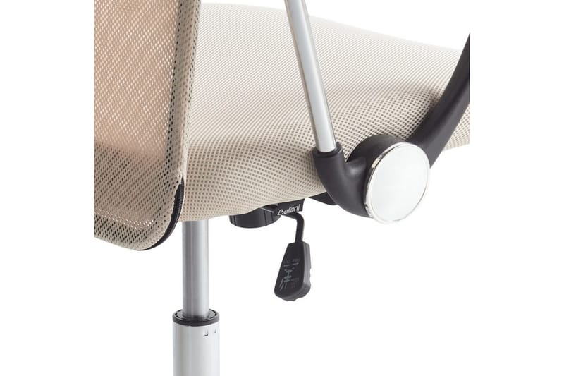 Kontorstol Design Beige/Svart/Sølv - Beige/Svart/Sølv - Møbler - Stoler - Kontorstol & skrivebordsstol