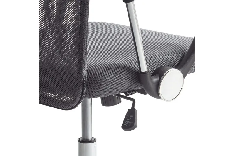 Kontorstol Design Grå/svart/sølv - Grå/svart/sølv - Møbler - Stoler - Kontorstol & skrivebordsstol