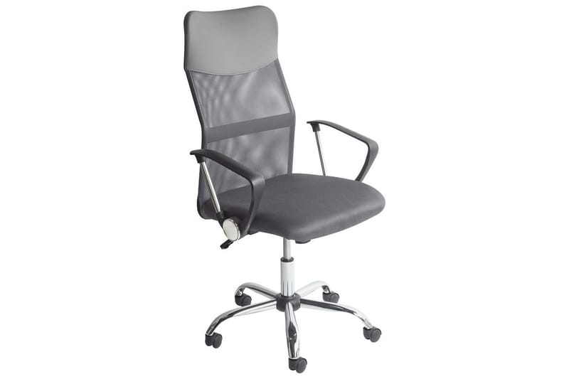 Kontorstol Design Grå/svart/sølv - Grå/svart/sølv - Møbler - Stoler - Kontorstol & skrivebordsstol