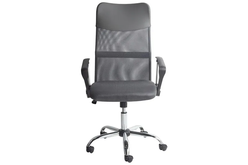 Kontorstol Design Grå/svart/sølv - Grå/svart/sølv - Møbler - Stoler - Kontorstol & skrivebordsstol