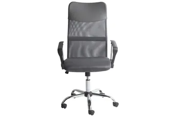 Kontorstol Design Grå/svart/sølv - Grå/svart/sølv - Møbler - Stoler - Kontorstol & skrivebordsstol