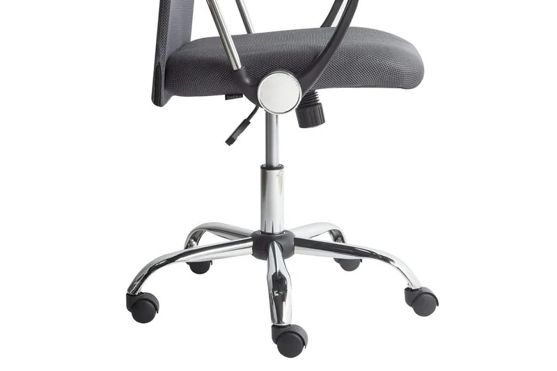 Kontorstol Design Grå/svart/sølv - Grå/svart/sølv - Møbler - Stoler - Kontorstol & skrivebordsstol