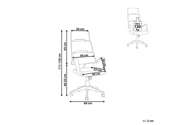 Kontorstol Grandiose Blå/Svart - Blå/Svart - Møbler - Stoler - Kontorstol & skrivebordsstol
