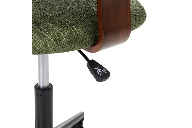 Kontorstol Gunnison - Grønt, mørkt treverk - Møbler - Stoler - Kontorstol & skrivebordsstol