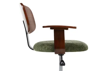 Kontorstol Gunnison - Grønt, mørkt treverk - Møbler - Stoler - Kontorstol & skrivebordsstol