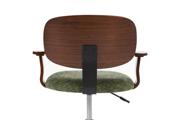 Kontorstol Gunnison - Grønt, mørkt treverk - Møbler - Stoler - Kontorstol & skrivebordsstol