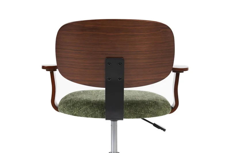 Kontorstol Gunnison - Grønt, mørkt treverk - Møbler - Stoler - Kontorstol & skrivebordsstol