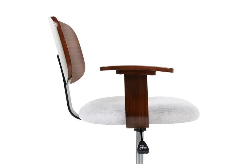 Kontorstol Gunnison - Mørkt tre, grått - Møbler - Stoler - Kontorstol & skrivebordsstol