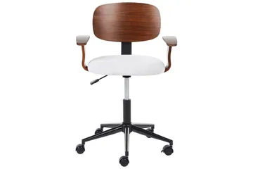 Kontorstol Gunnison - Mørkt tre, grått - Møbler - Stoler - Kontorstol & skrivebordsstol