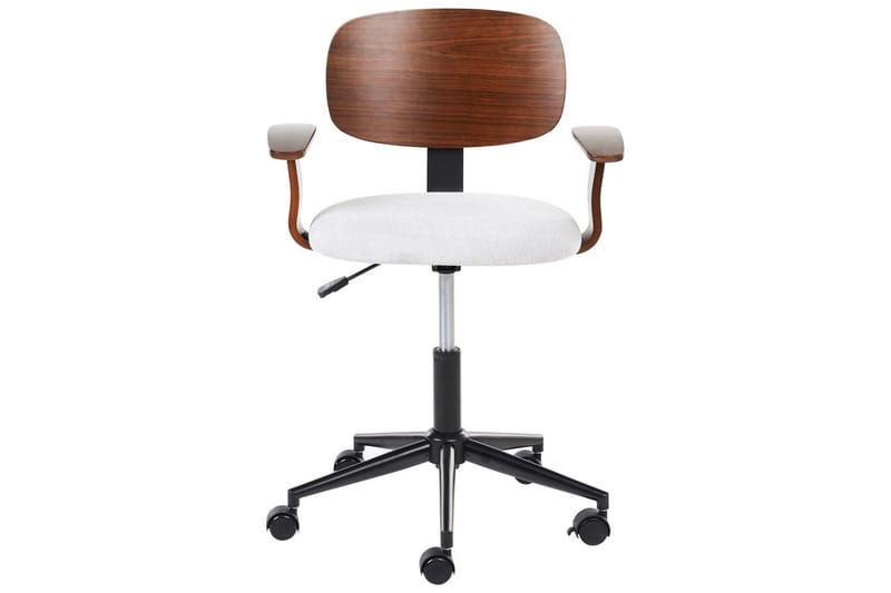 Kontorstol Gunnison - Mørkt tre, grått - Møbler - Stoler - Kontorstol & skrivebordsstol