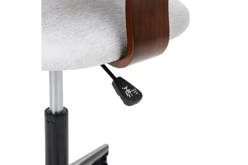 Kontorstol Gunnison - Mørkt tre, grått - Møbler - Stoler - Kontorstol & skrivebordsstol