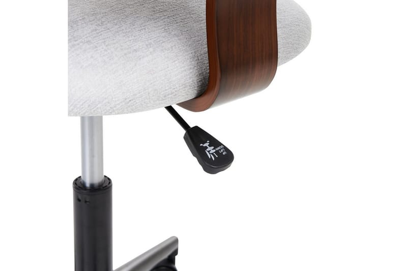 Kontorstol Gunnison - Mørkt tre, grått - Møbler - Stoler - Kontorstol & skrivebordsstol