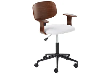 Kontorstol Gunnison - Mørkt tre, grått - Møbler - Stoler - Kontorstol & skrivebordsstol