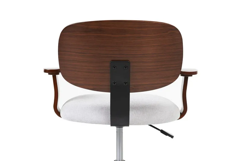 Kontorstol Gunnison - Mørkt tre, grått - Møbler - Stoler - Kontorstol & skrivebordsstol