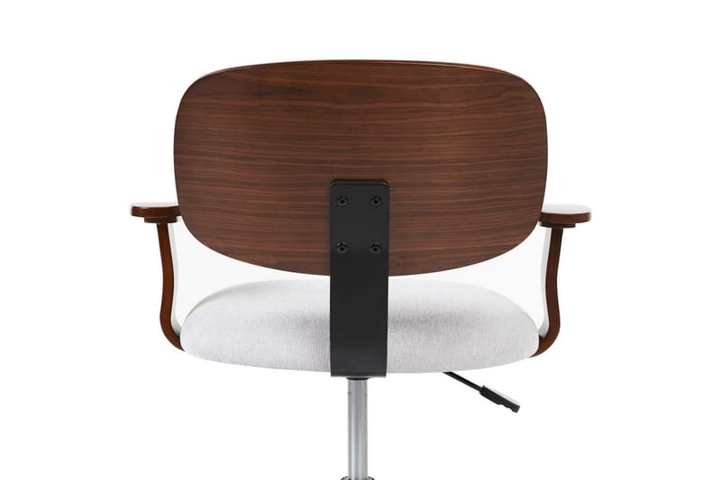 Kontorstol Gunnison - Mørkt tre, grått - Møbler - Stoler - Kontorstol & skrivebordsstol