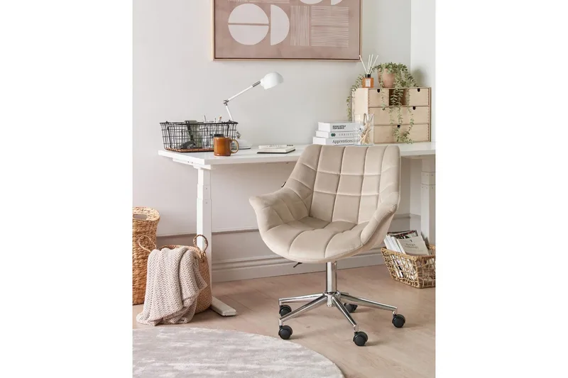 Kontorstol Labelle Beige - Beige - Møbler - Stoler - Kontorstol & skrivebordsstol
