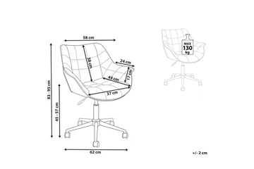 Kontorstol Labelle Grå - Grå - Møbler - Stoler - Kontorstol & skrivebordsstol